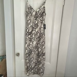 Silk never worn midi dress